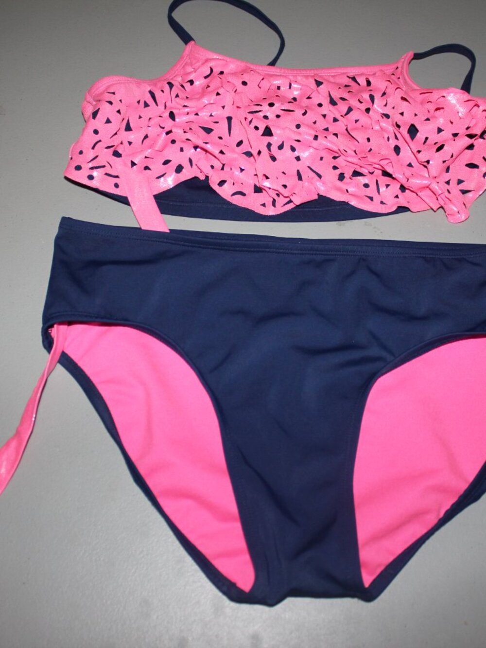 Pink & Blue 2 Pcs Justuice Swimsuit Size 16 Plus
